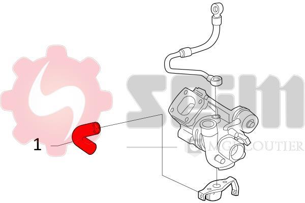 Durite de turbocompresseur (Durite de turbo) SEIM 981326