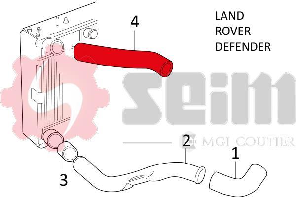 Durite de turbocompresseur (Durite de turbo) SEIM 981334