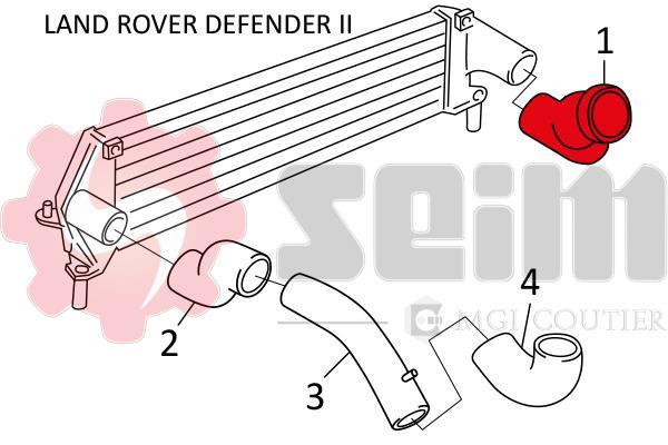 Durite de turbocompresseur (Durite de turbo) SEIM 981335