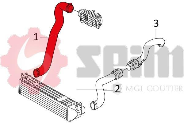 Durite de turbocompresseur (Durite de turbo) SEIM 981338