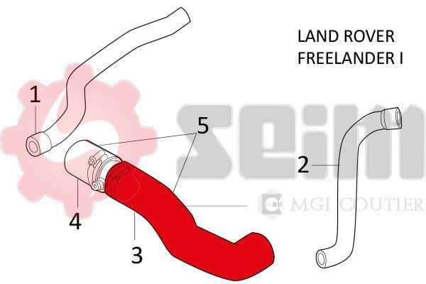 Durite de turbocompresseur (Durite de turbo) SEIM 981340