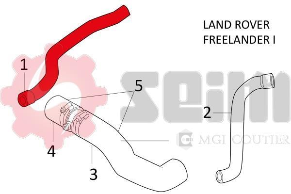 Durite de turbocompresseur (Durite de turbo) SEIM 981343
