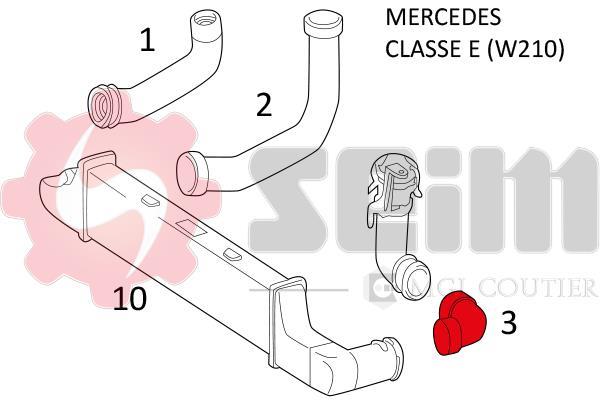 Durite de turbocompresseur (Durite de turbo) SEIM 981354