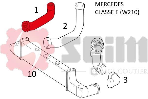 Durite de turbocompresseur (Durite de turbo) SEIM 981356