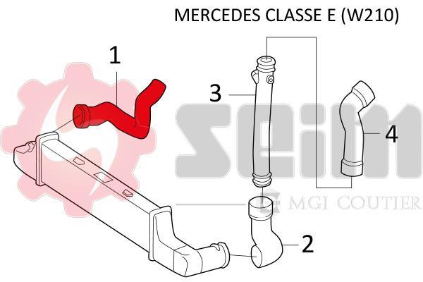 Mangueira do turbocompressor SEIM ref. 981357