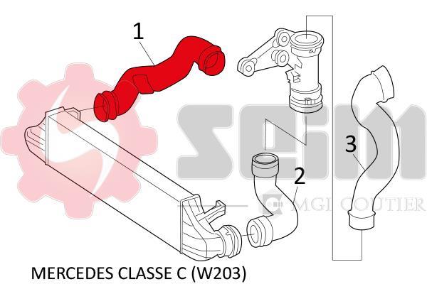 Durite de turbocompresseur (Durite de turbo) SEIM 981385