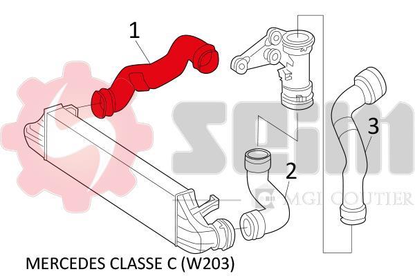 Durite de turbocompresseur (Durite de turbo) SEIM 981386