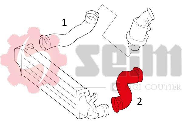 Durite de turbocompresseur (Durite de turbo) SEIM ref. 981391