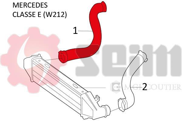 Durite de turbocompresseur (Durite de turbo) SEIM 981392