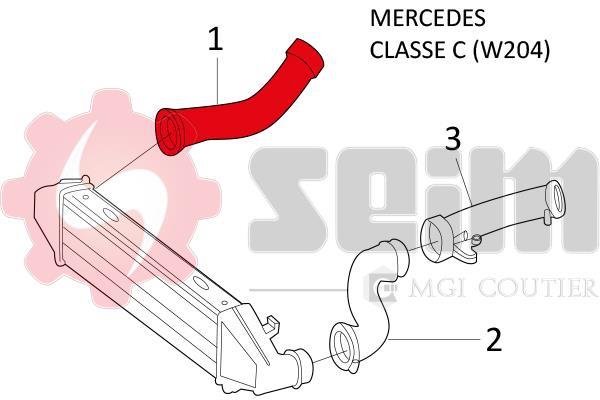 Durite de turbocompresseur (Durite de turbo) SEIM 981394