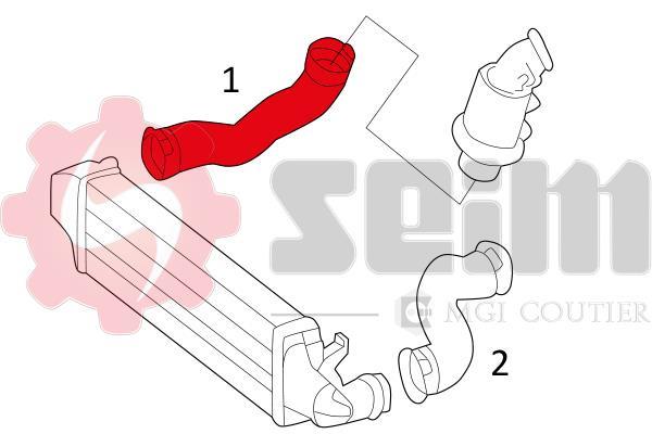 Durite de turbocompresseur (Durite de turbo) SEIM 981395