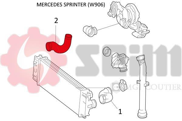Mangueira do turbocompressor SEIM 981404
