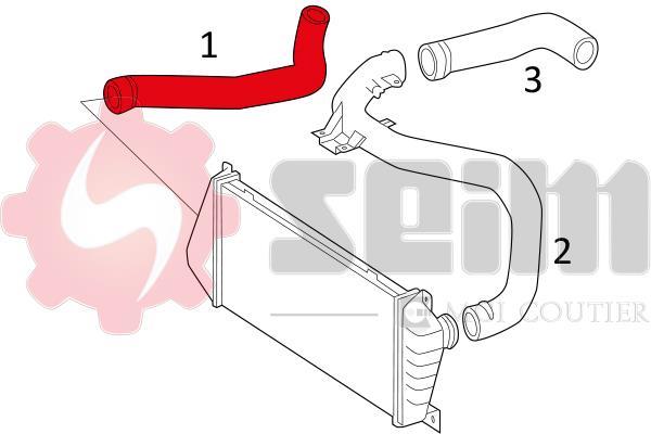 Durite de turbocompresseur (Durite de turbo) SEIM 981406