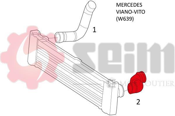 Durite de turbocompresseur (Durite de turbo) SEIM 981420