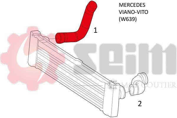 Durite de turbocompresseur (Durite de turbo) SEIM 981423