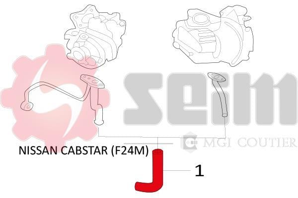 Durite de turbocompresseur (Durite de turbo) SEIM 981436