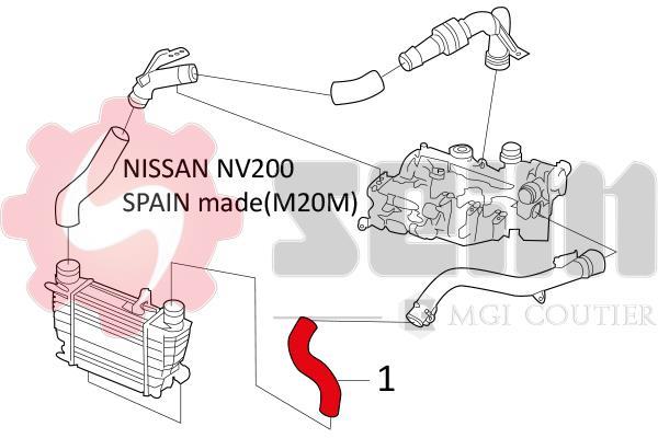 Durite de turbocompresseur (Durite de turbo) SEIM 981445