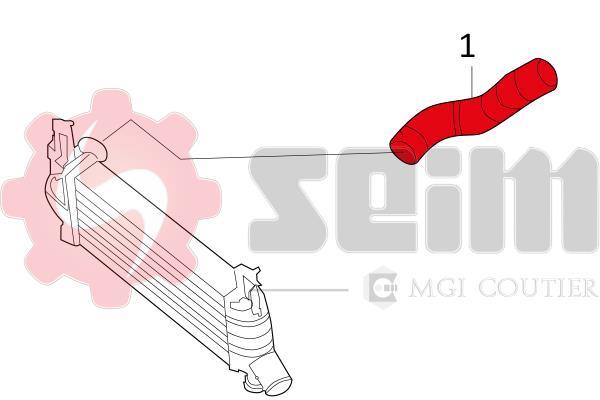Durite de turbocompresseur (Durite de turbo) SEIM 981448