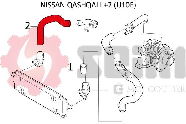 Durite de turbocompresseur (Durite de turbo) SEIM 981450