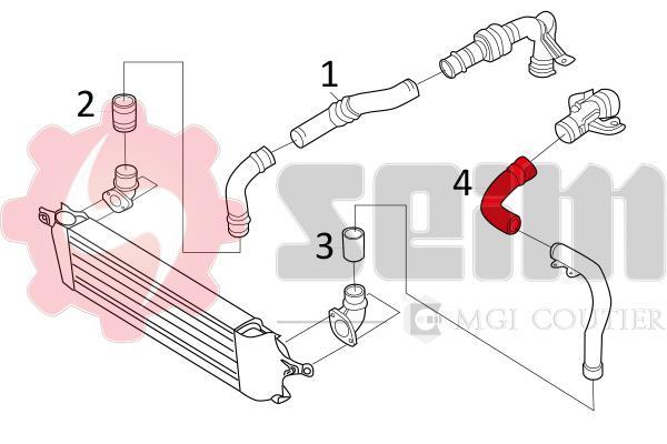 Mangueira do turbocompressor SEIM 981454