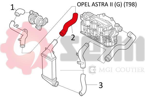 Durite de turbocompresseur (Durite de turbo) SEIM 981463
