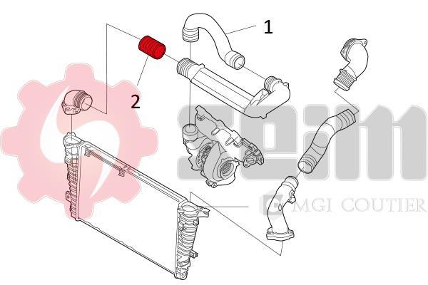 Durite de turbocompresseur (Durite de turbo) SEIM 981466