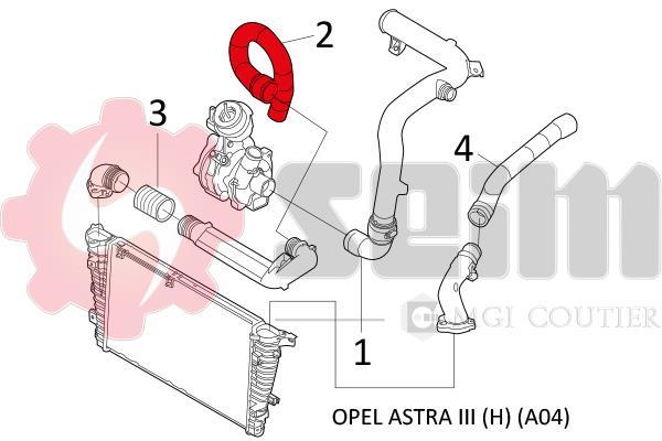 Durite de turbocompresseur (Durite de turbo) SEIM 981468