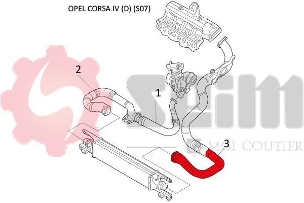 Durite de turbocompresseur (Durite de turbo) SEIM 981478
