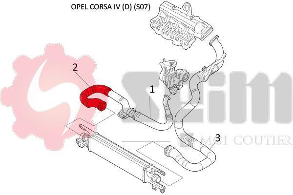 Durite de turbocompresseur (Durite de turbo) SEIM 981479