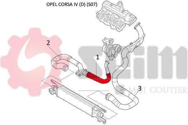 Durite de turbocompresseur (Durite de turbo) SEIM 981480