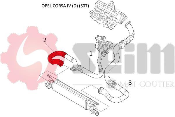 Durite de turbocompresseur (Durite de turbo) SEIM 981482