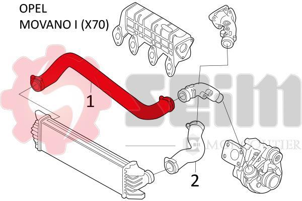 Mangueira do turbocompressor SEIM ref. 981486