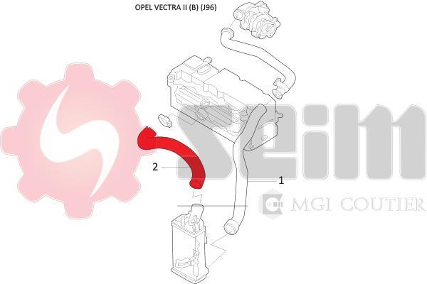 Durite de turbocompresseur (Durite de turbo) SEIM 981489