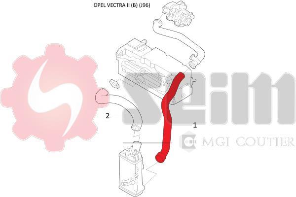 Durite de turbocompresseur (Durite de turbo) SEIM 981490