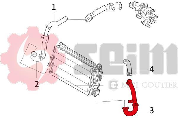 Mangueira do turbocompressor SEIM 981496