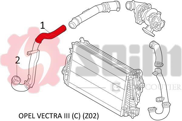 Durite de turbocompresseur (Durite de turbo) SEIM 981498