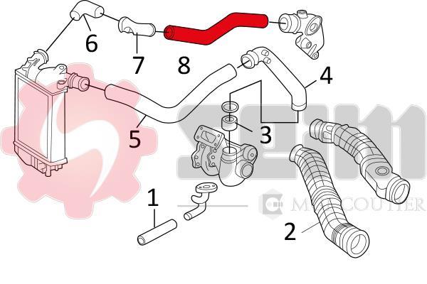 Durite de turbocompresseur (Durite de turbo) SEIM 981503