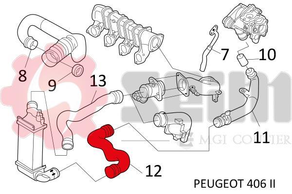 Durite de turbocompresseur (Durite de turbo) SEIM 981504