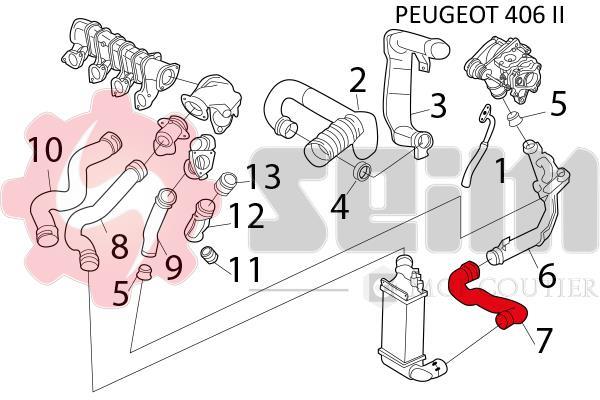 Durite de turbocompresseur (Durite de turbo) SEIM 981504
