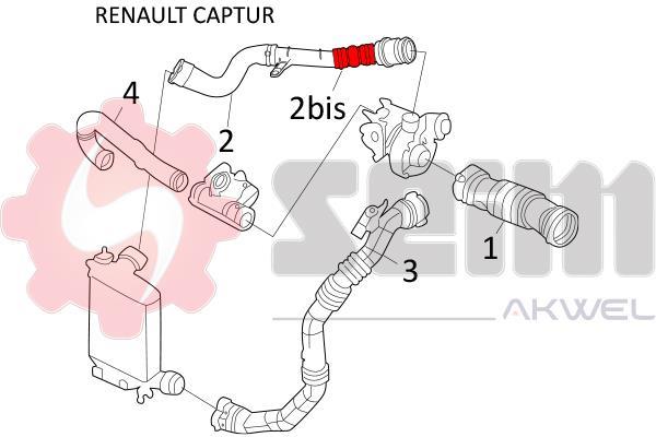 Durite de turbocompresseur (Durite de turbo) SEIM ref. 981507