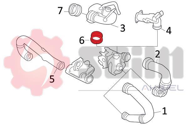 Durite de turbocompresseur (Durite de turbo) SEIM 981509