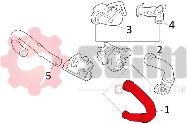 Durite de turbocompresseur (Durite de turbo) SEIM ref. 981510