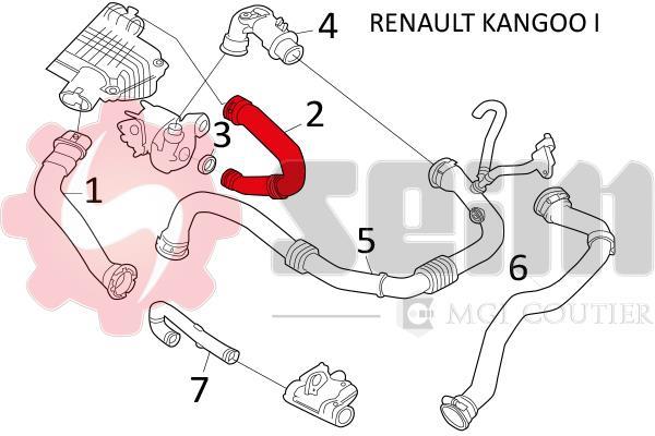 Durite de turbocompresseur (Durite de turbo) SEIM ref. 981510