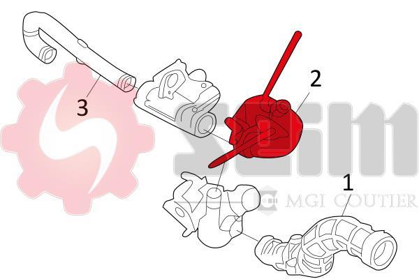 Durite de turbocompresseur (Durite de turbo) SEIM 981511