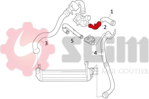 Durite de turbocompresseur (Durite de turbo) SEIM 981512