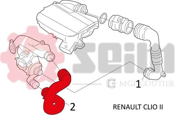 Durite de turbocompresseur (Durite de turbo) SEIM 981513
