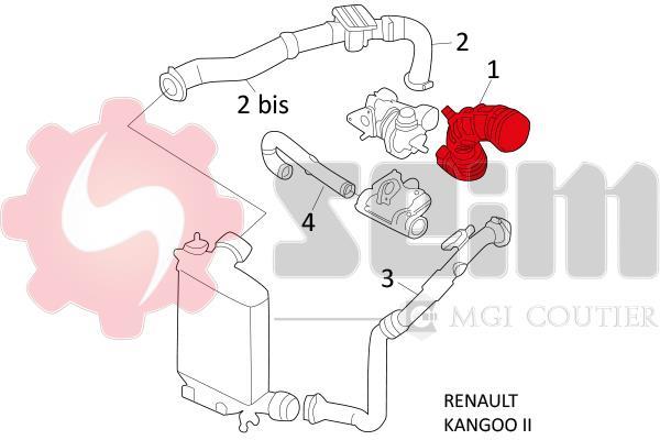 Durite de turbocompresseur (Durite de turbo) SEIM 981514