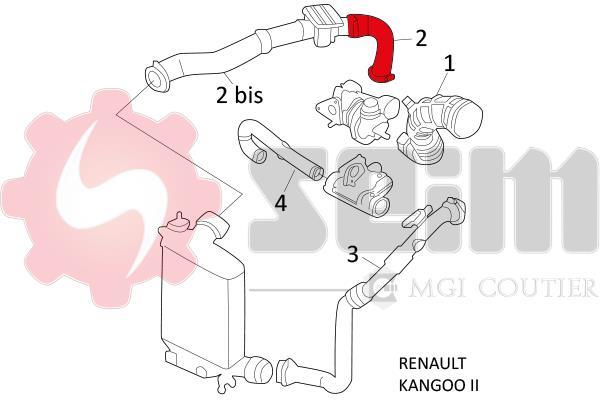 Durite de turbocompresseur (Durite de turbo) SEIM 981532