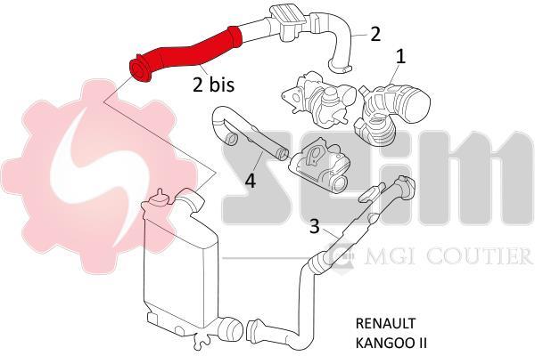 Durite de turbocompresseur (Durite de turbo) SEIM 981533