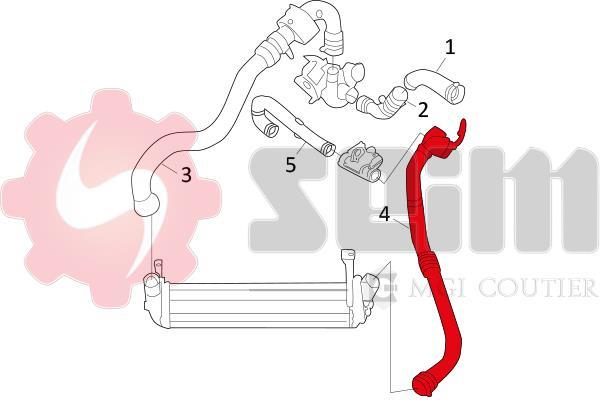 Durite de turbocompresseur (Durite de turbo) SEIM 981568